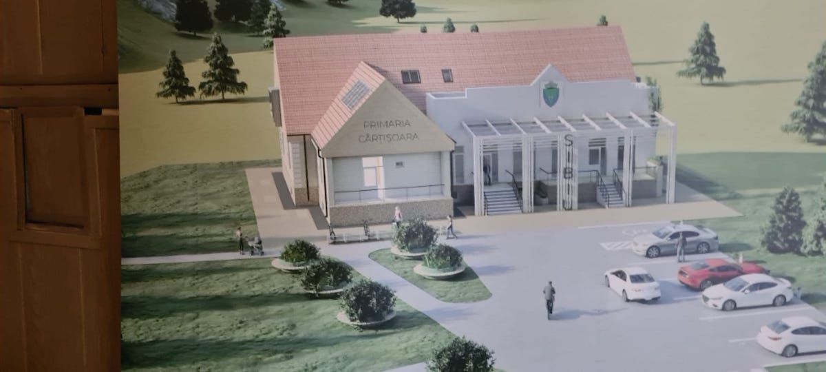 Sediul Primăriei Cârțișoara va fi modernizat cu fonduri europene nerambursabile