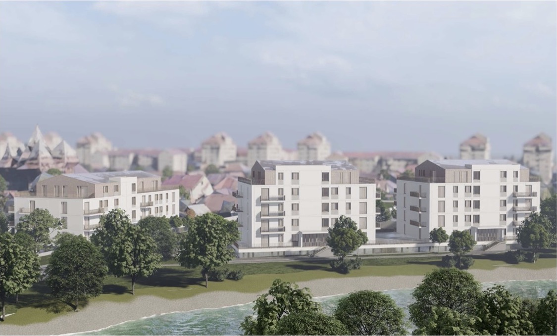 Imagini 3D: Blocurile de pe malul Cibinului construite de primărie pentru specialiști. Firma care a făcut proiectul „orașului sportiv” din Câmpșor va face SF-ul