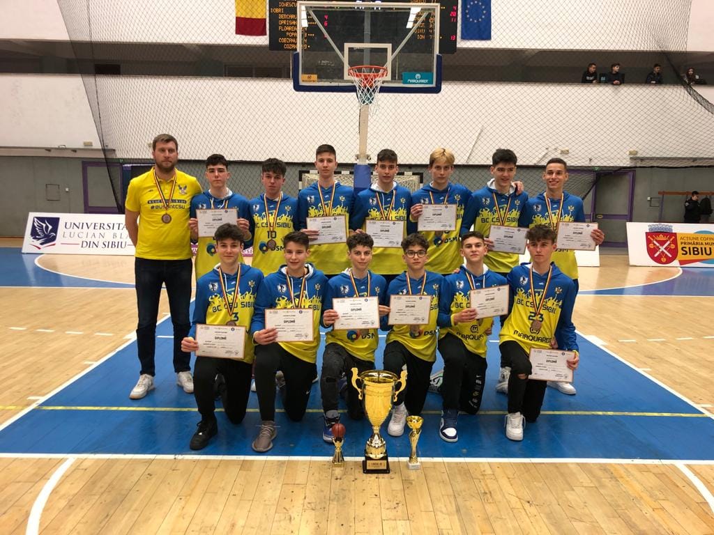 Bronz pentru juniorii U15 de la CSU. Un jucător în echipa turneului