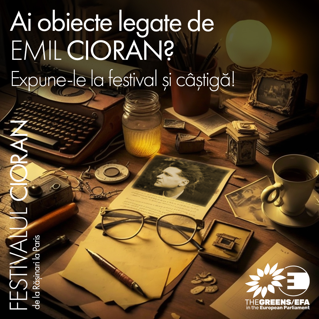 Europarlamentarul Nicu Ștefănuță face apel la comunitatea sibiană: Ai obiecte legate de Emil Cioran? Expune-le la festival și câștigă!