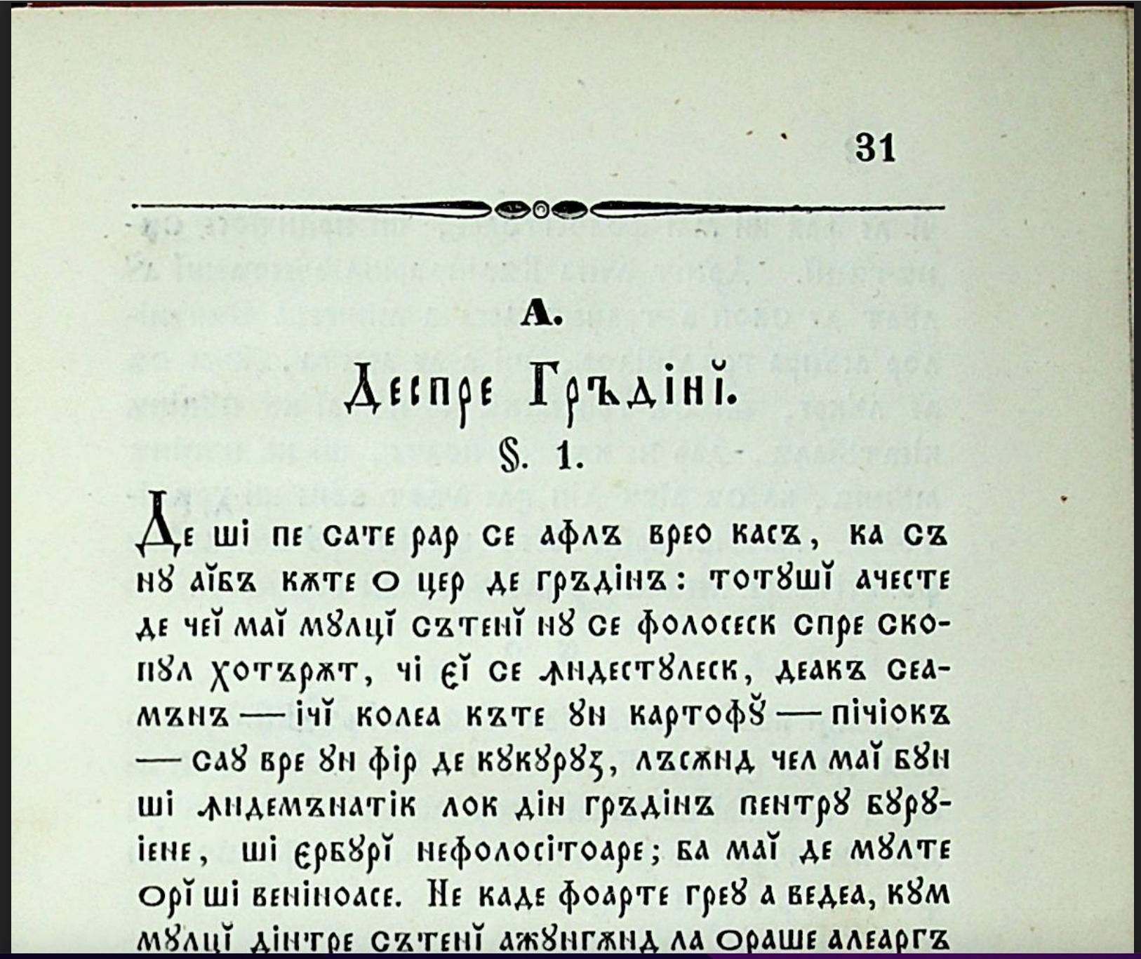Printre primele sfaturi ale Bisericii din Sibiu de acum 170 de ani au fost despre grădini: „Ne cade foarte greu a vedea cum mulți dintre săteni aleargă în târguri, și’și cumpără ridiche”