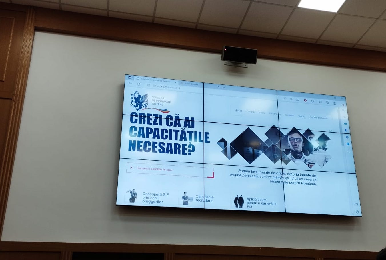 În căutare de spioni: Serviciul de Informații Externe, campanie de recrutare la ULBS. Prima întrebare a studenților: „Când putem aplica?”