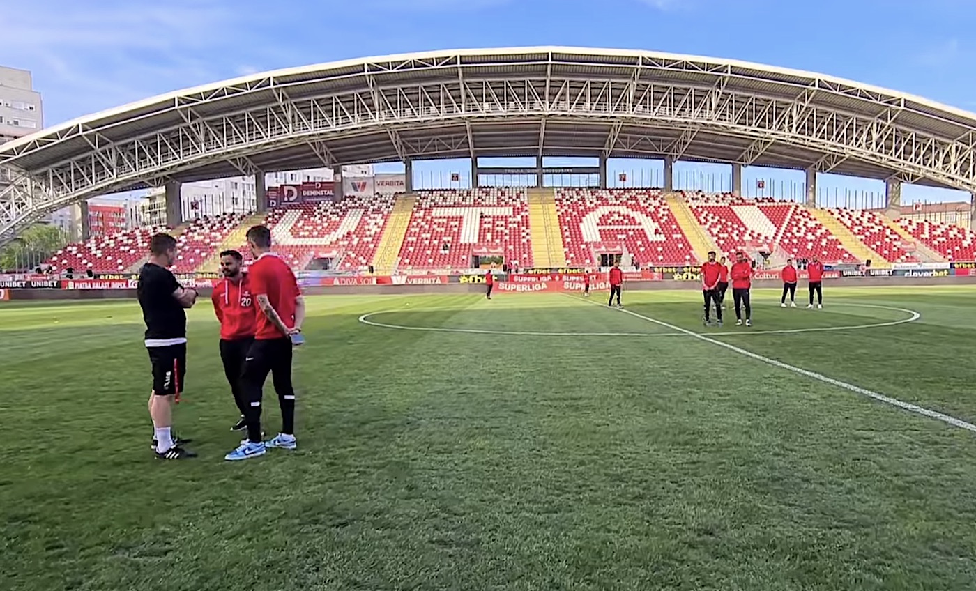 FC Hermannstadt, învinsă la Arad, într-un meci cu ambulanța pe teren