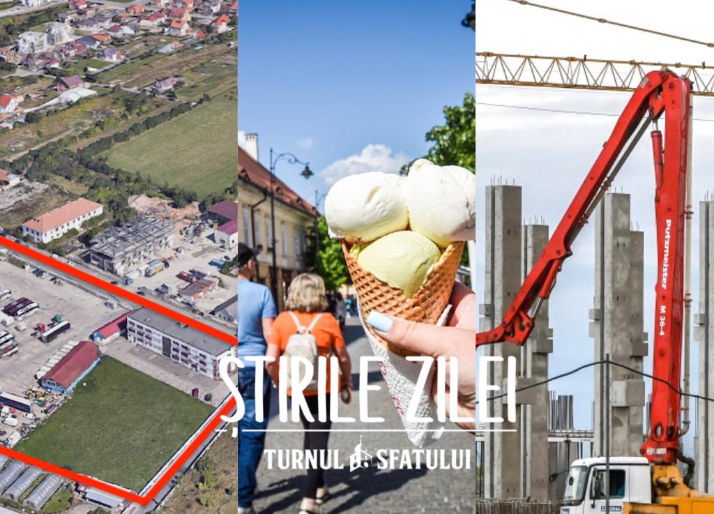 Știrile zilei – 23 mai. Aproape 60 de lei, o înghețată în centrul Sibiului, PUZ pentru o nouă zonă de locuințe, cea mai mare firmă de construcții sibiană a sărbătorit 33 de ani