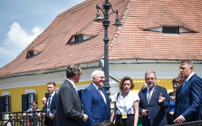 În fotografii: Vizita președintelui Germaniei la Sibiu, împreună cu Klaus Iohannis