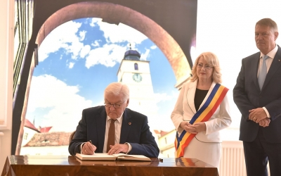 Mesajul scris de președintele Germaniei în Cartea de Onoare: „Sibiul mi-a devenit drag inimii”
