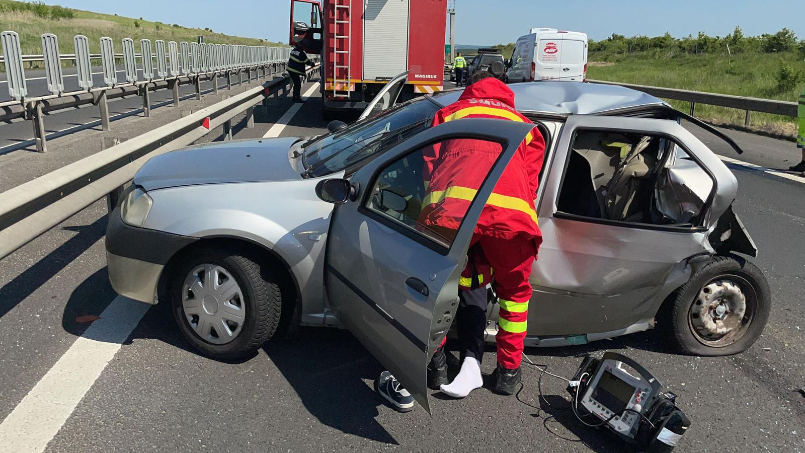 A murit bărbatul rănit grav în accidentul din 22 mai, de pe A1. Mașina i-a fost lovită din spate de un șofer băut