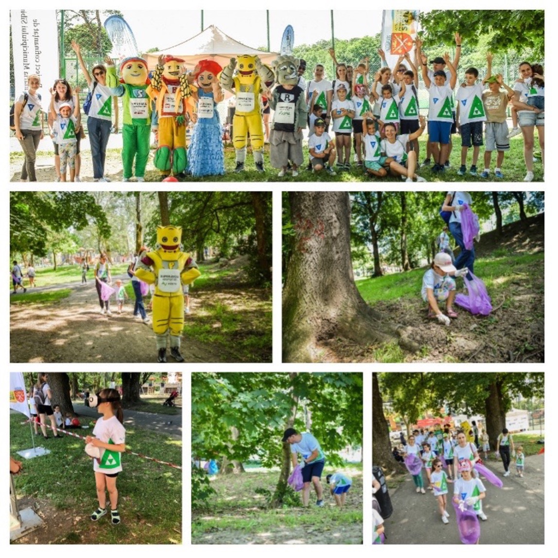 O parte din angajații celei mai mari companii de servicii contabile din Sibiu, Azets, vin să facă curățenie alături de Petrică