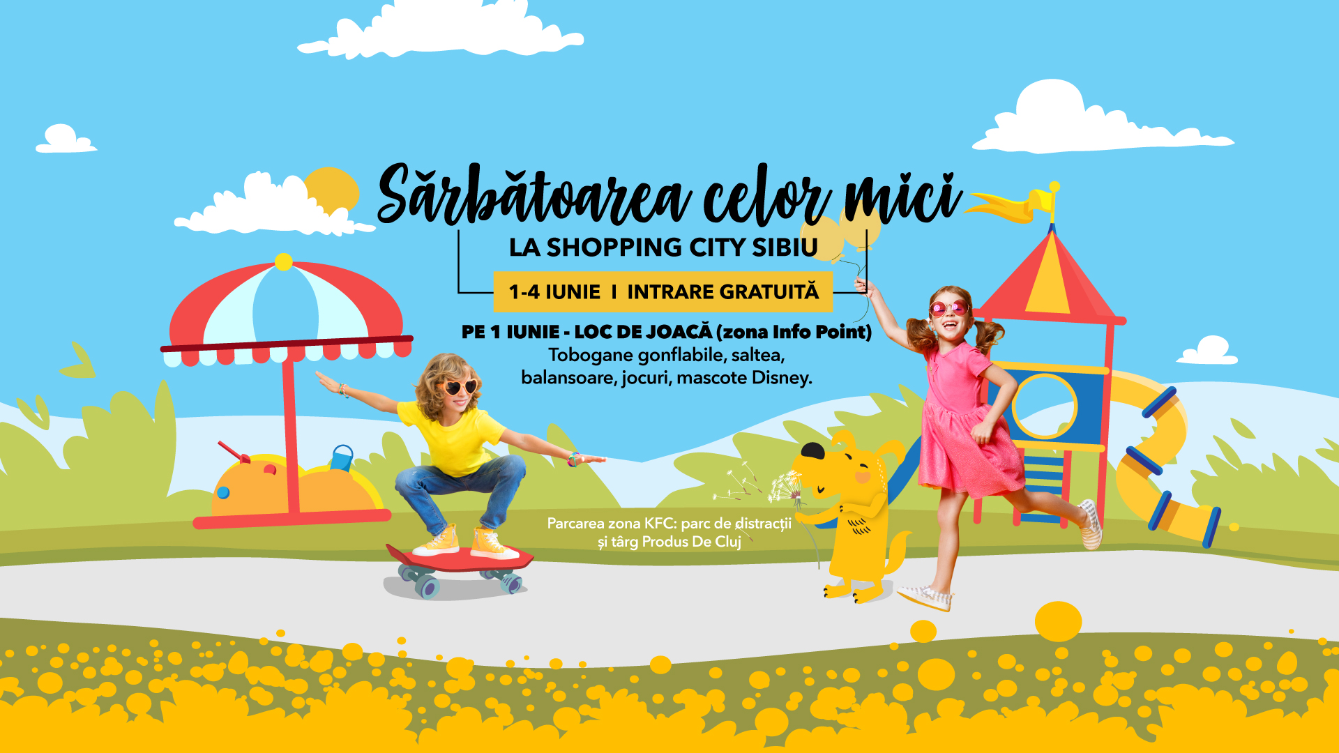 Sărbătoarea celor mici la Shopping City Sibiu, 1 – 4 iunie 2023