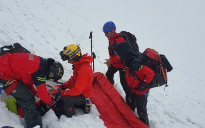 Victimele salvate din avalanșă, tema principală a modulelor de pregătire la care au participat salvamontiștii sibieni