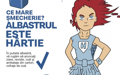 UTIL: Cum reciclăm hârtia și ce putem arunca în iglu-urile albastre din Sibiu