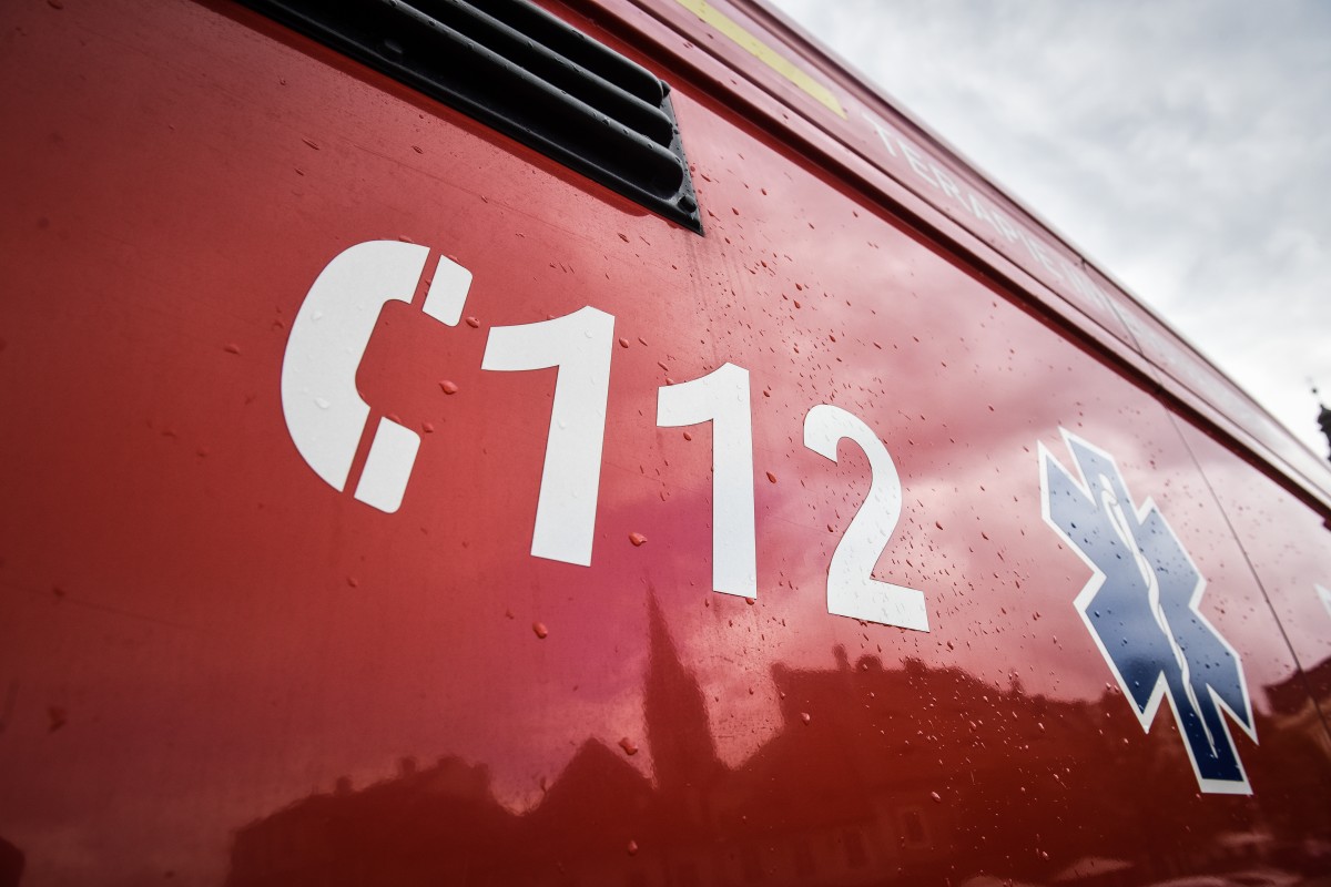 Accident pe Aleea Petuniei în Sibiu. Un băiat de 12 ani este transportat la spital