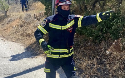 Locotenent Adrian Buciu de la ISU Sibiu despre misiunea din Grecia: flăcările se întind pe suprafețe mari și abrupte, temperatura de afară este arzătoare