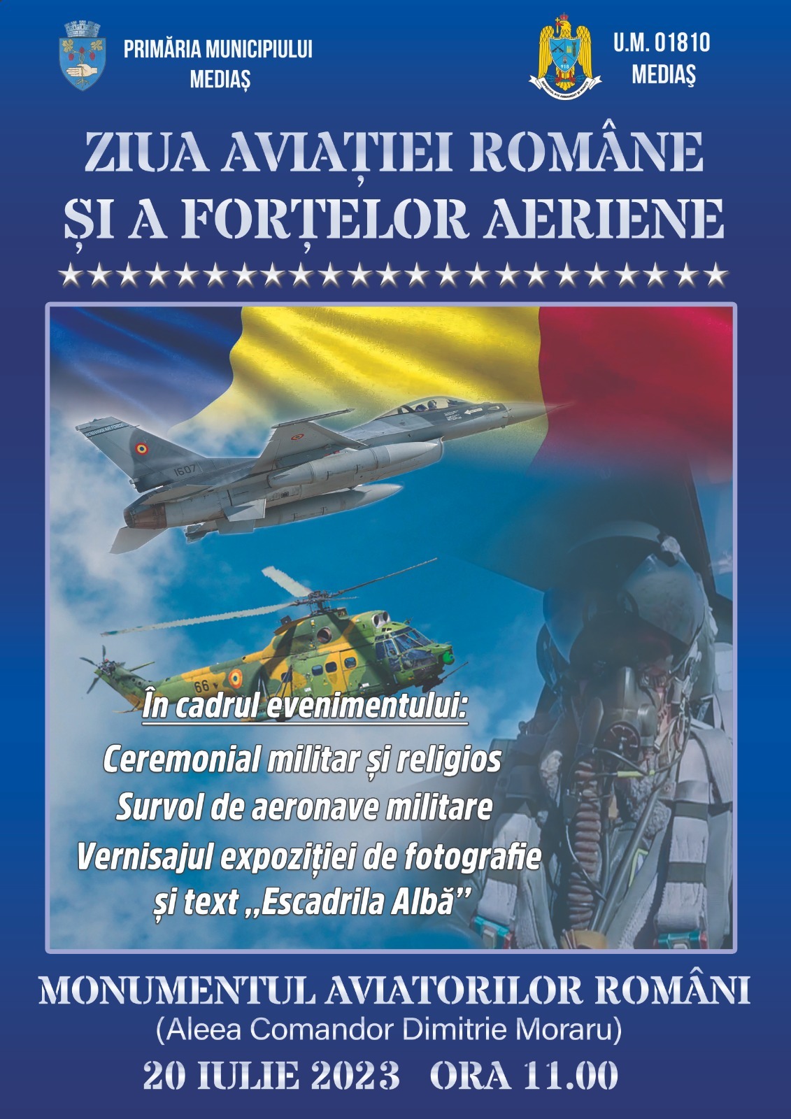 Ziua Forțelor Aeriene Române, sărbătorită la Mediaș