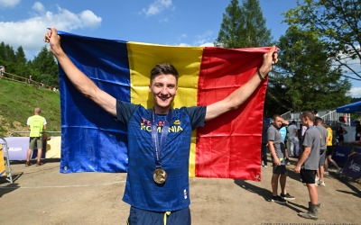 Vlad Dascălu, noul campion european la Ciclism Montain Bike, vine la Sibiu
