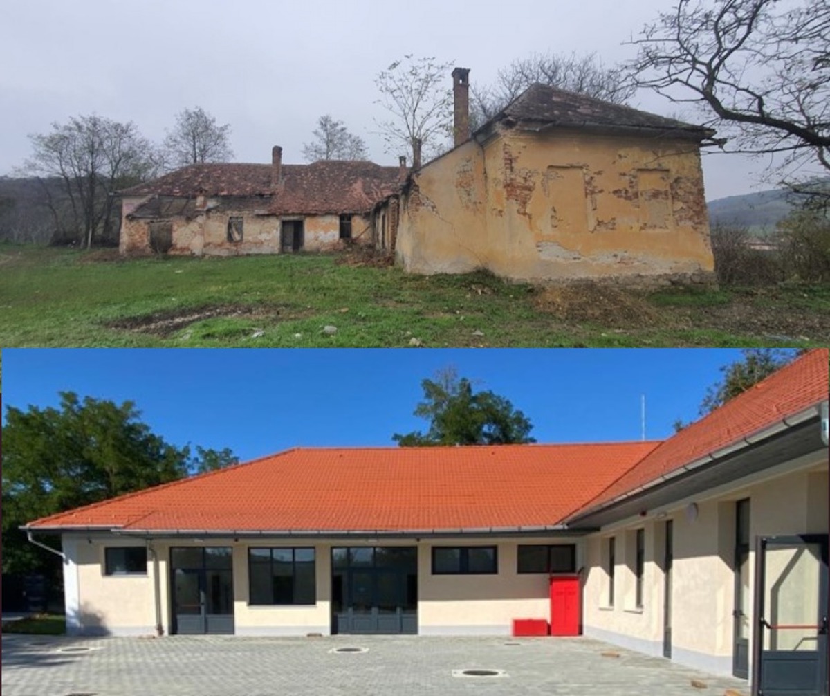 Investiție de patru milioane de lei la Ocna Sibiului: vechea școală din Topârcea a fost transformată în centru de servicii de zi pentru persoanele vârstnice