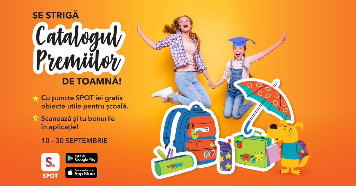 La Shopping City Sibiu se strigă catalogul premiilor de toamnă în SPOT