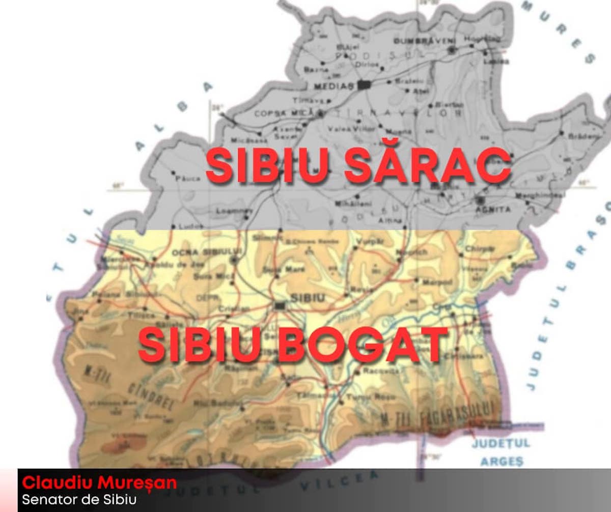 Senatorul Claudiu Mureșan acuză CJ de dezechilibru în strategia de dezvoltare a județului. ”Localitățile din nordul județului Sibiu sunt mult în spatele sudului”