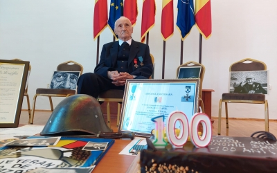 Veteranul de război Danil Banciu a împlinit 100 de ani. Niciun reprezentant al autorităților locale nu a onorat invitația de a-l sărbători