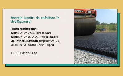 Încep lucrările de reabilitare a drumurilor în comuna Racovița. Restricții de circulație pe mai multe străzi