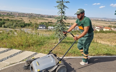 Cum păstrează SOMA curat cel mai nou parc al Sibiului, Belvedere: Este o muncă de echipă
