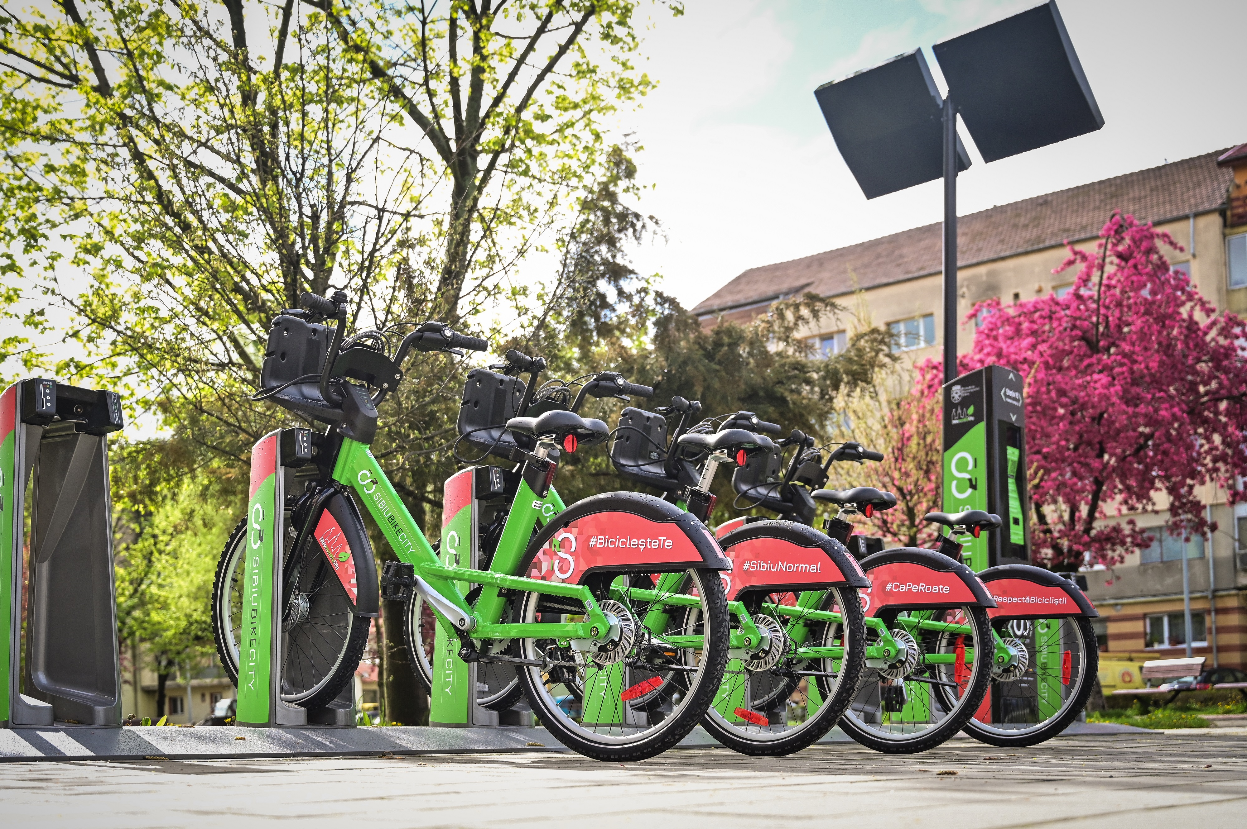 Primăria anunță încă opt stații de închiriere și un total de 100 de biciclete în cadrul sistemului Sibiu Bike City
