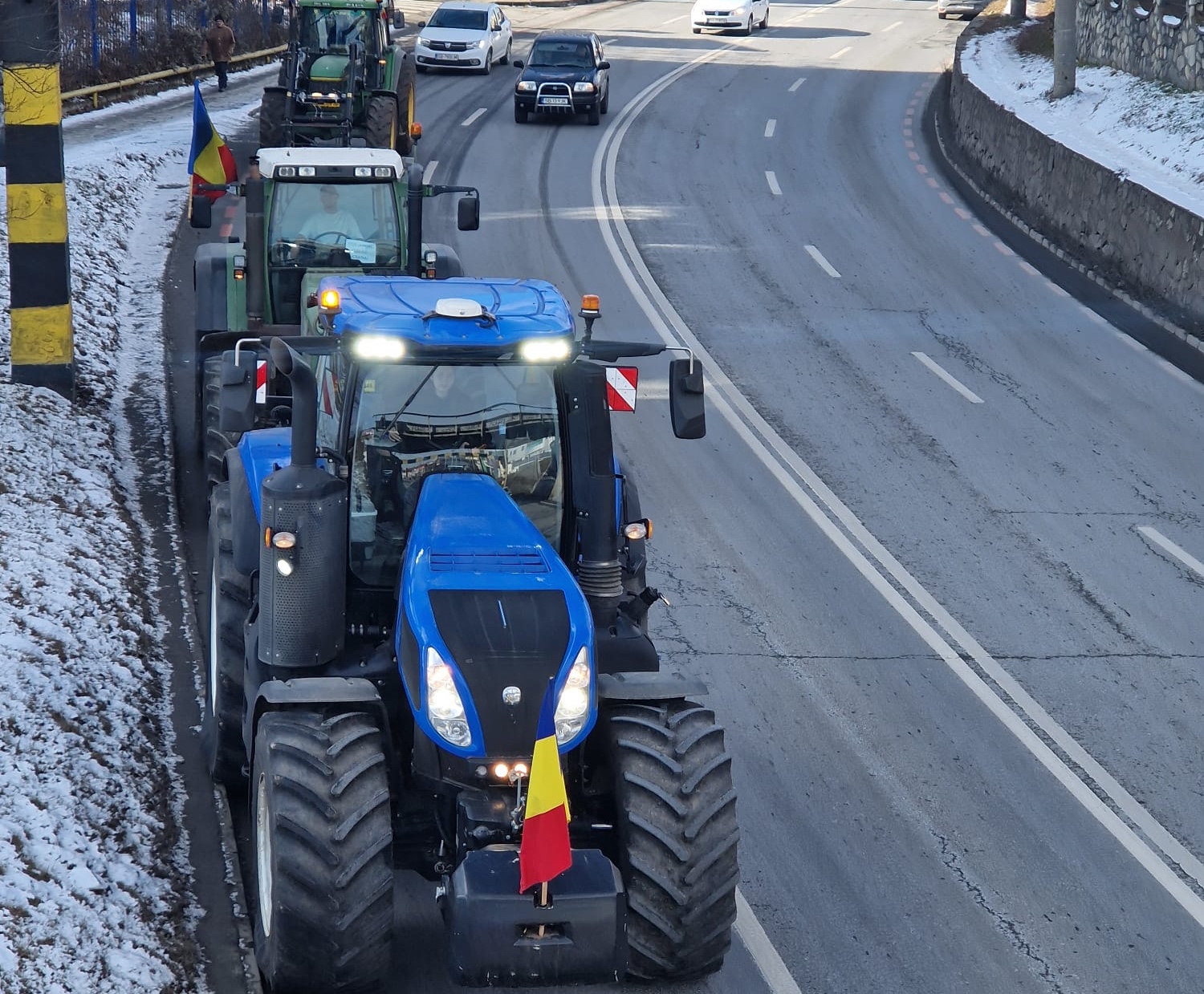 Nou protest al fermierilor și transportatorilor în Sibiu. Organizator: ”Solicitările noastre rămân neschimbate”