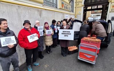 A treia zi de protest a instrumentiștilor Filarmonicii. „Nu este vorba despre bani! A fost o dezinformare”