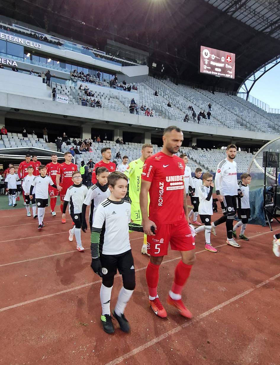 FC Hermannstadt a fost învinsă de Universitatea Cluj. Primul gol al lui Alessandro Murgia în Superliga României