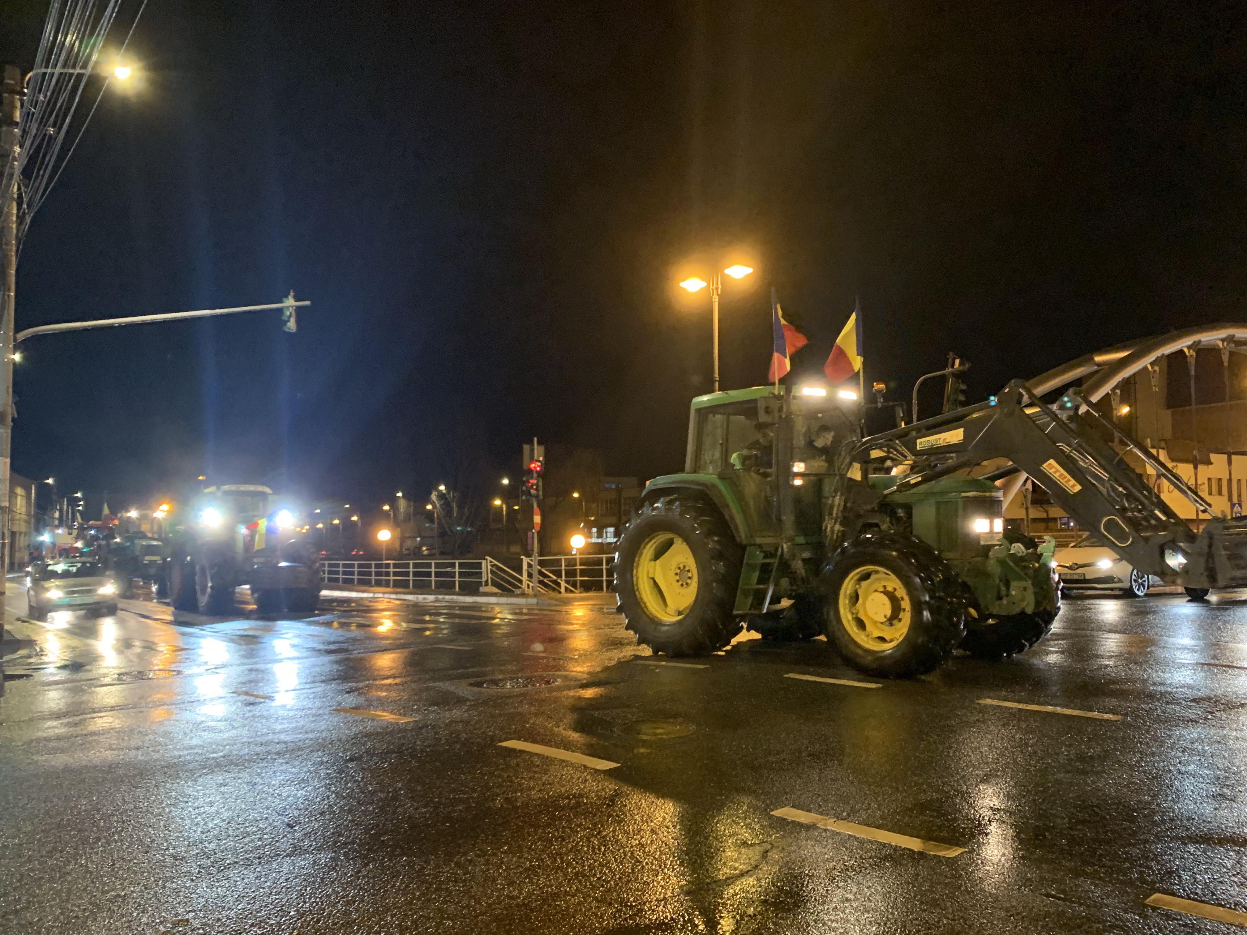 A cincea zi de proteste pentru fermierii și transportatorii sibieni. Traseul de sâmbătă