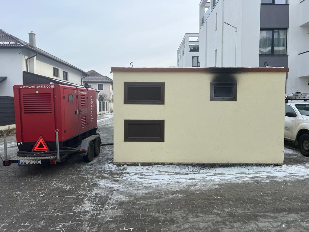 ACTUALIZARE Transformator ars în Șelimbăr, mii de oameni sunt alimentați cu un generator mobil
