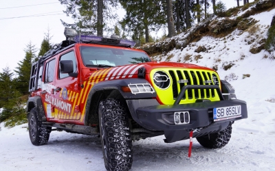 Salvamontul sibian a primit un Jeep Wrangler 4X4, în valoare de aproximativ 100.000 de euro