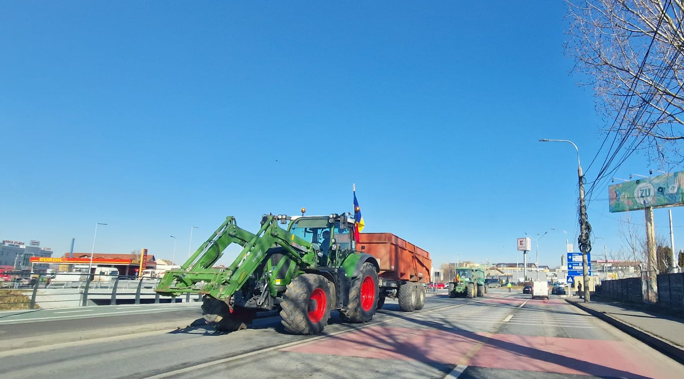 Protestul fermierilor din Sibiu ignorat de guvernanți. Organizator: ”Din ce văd eu, nu le pasă”