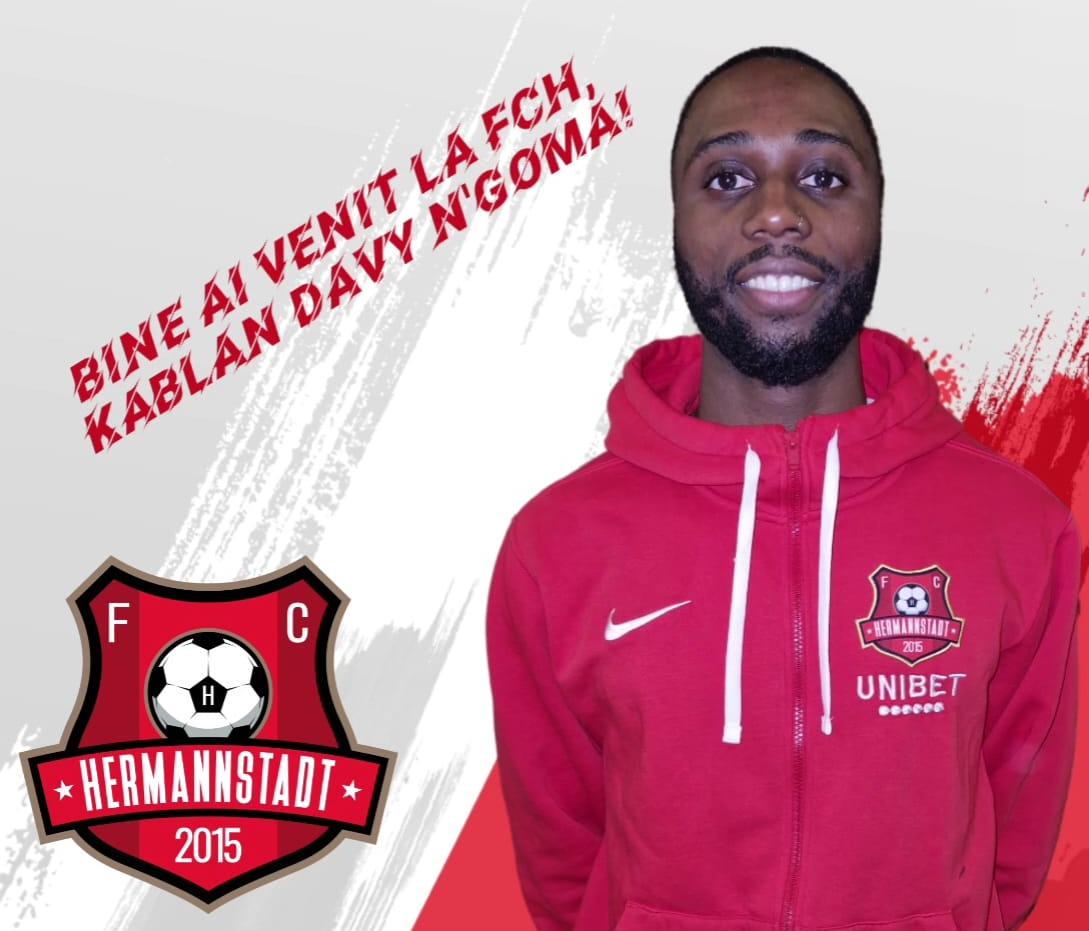 FC Hermannstadt îl aduce la Sibiu pe mijlocașul francez Kablan Davy N'Goma