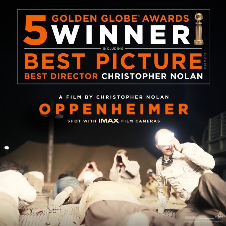 Globurile de Aur 2024: Oppenheimer, premiul pentru cel mai bun film-dramă. Lista premiilor