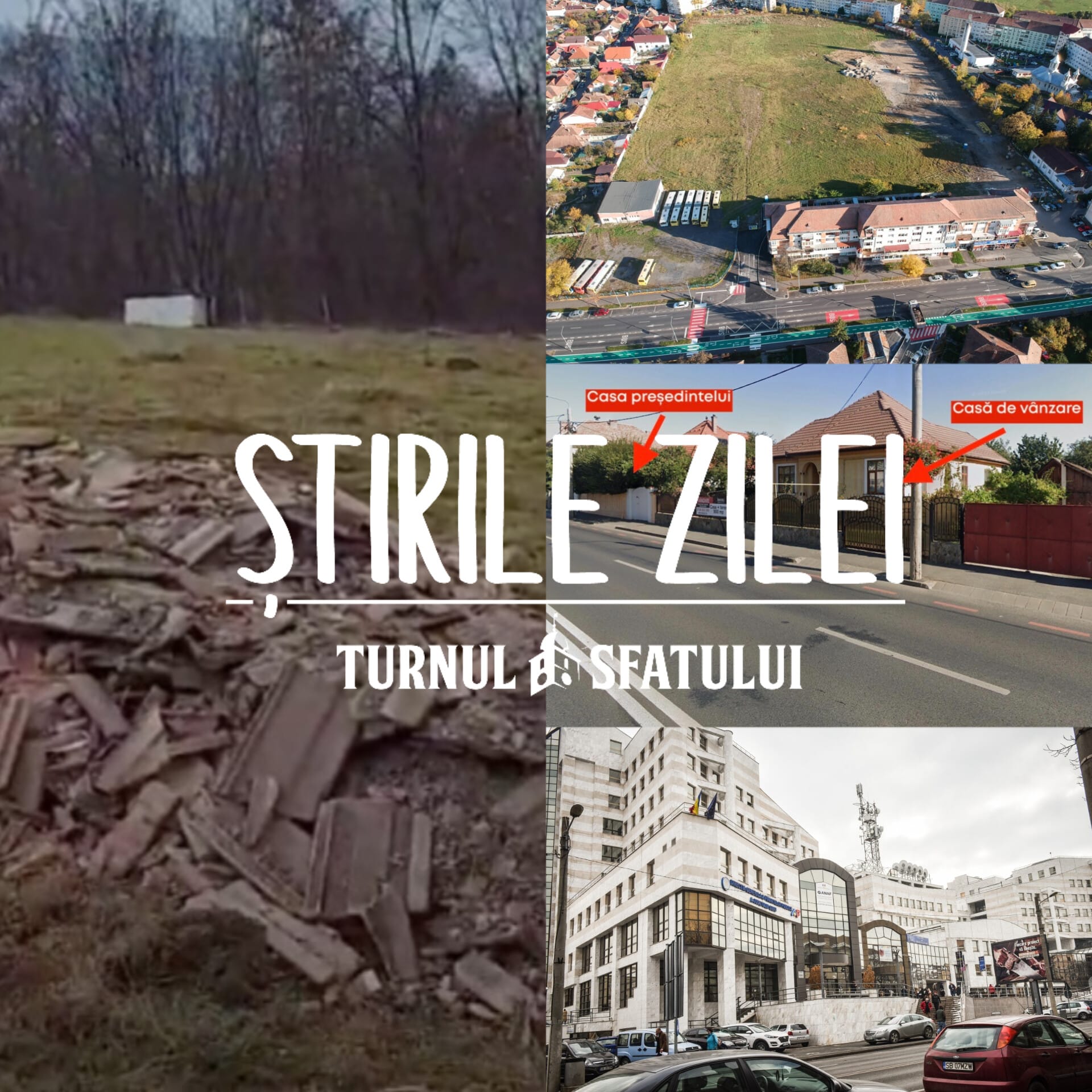Știrile zilei: 200 de construcții trebuie demolate în Sibiu, vecinul lui Iohannis și-a ieftinit casa cu 50.000 de euro, plus o nouă groapă de gunoi ilegală