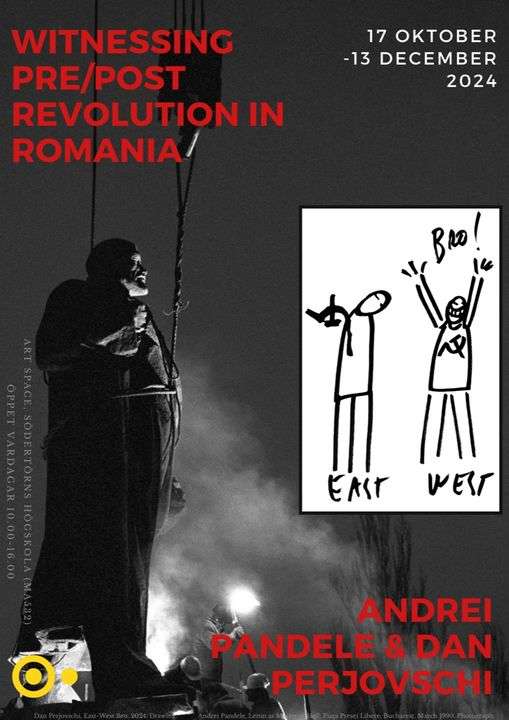Expoziţie Andrei Pandele şi Dan Perjovschi, vernisată la Art Space Sodertorn din Stockholm