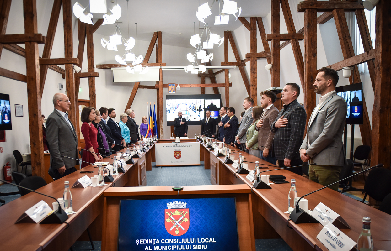 Ședința de constituire a noului consiliu local al municipiului Sibiu va avea loc pe 6 noiembrie
