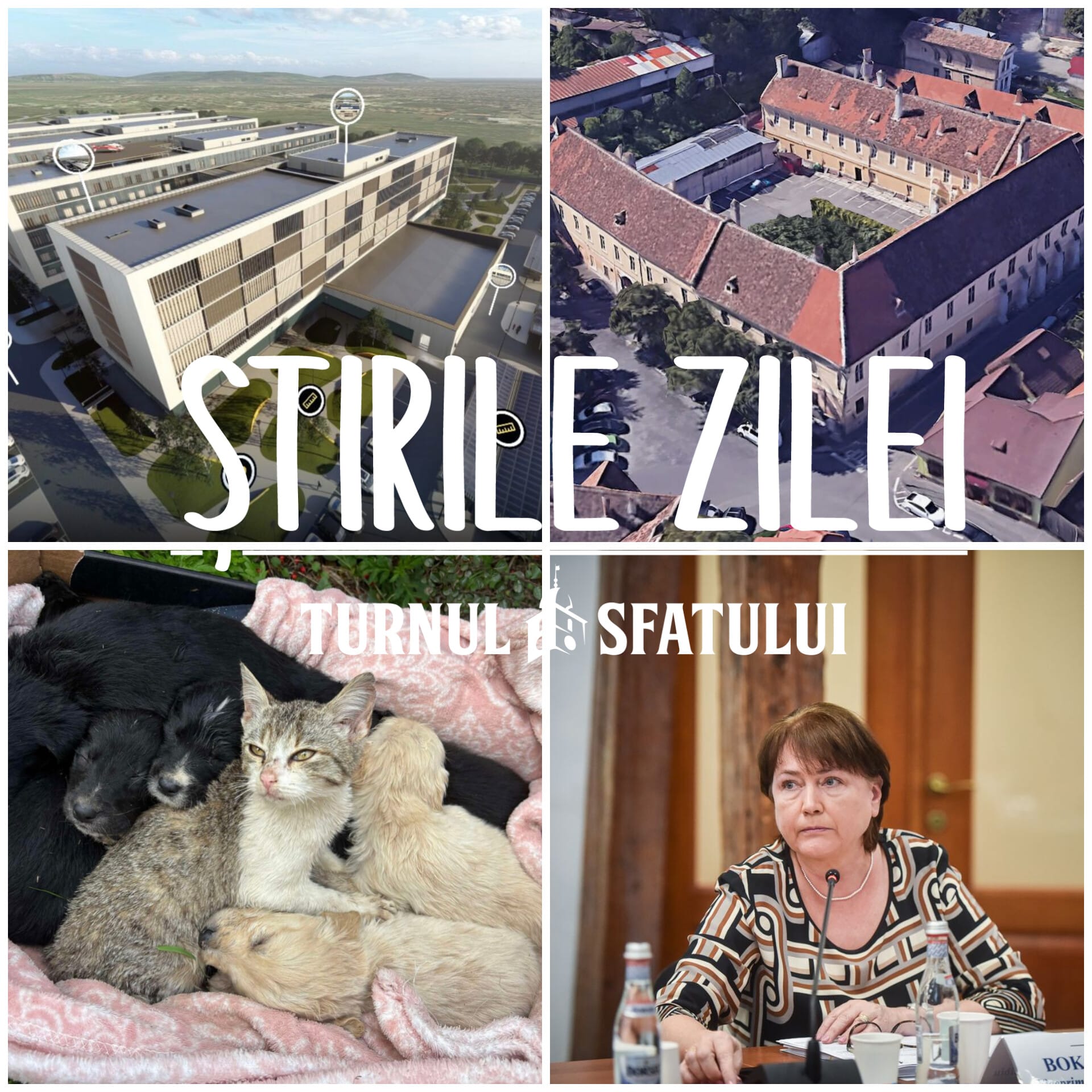 Știrile de miercuri, de la Sibiu: de la trei variante de nou spital, la Justiția care nu mai apucă să condamne nici scandalagii