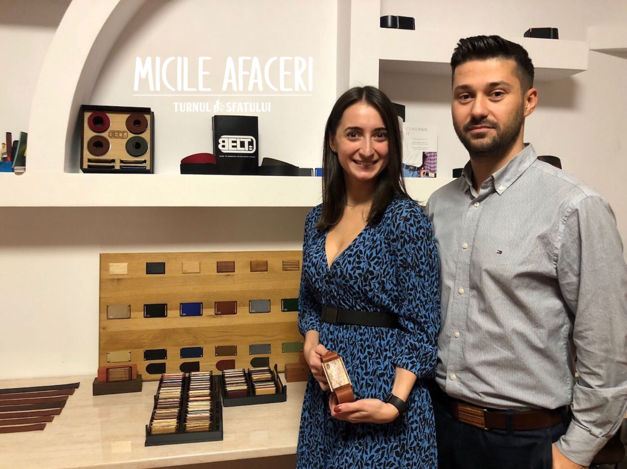 Povestea Belt. Doi tineri din Sibiu și-au deschis un atelier în care creează curele: „Ne bazăm pe diversitate”