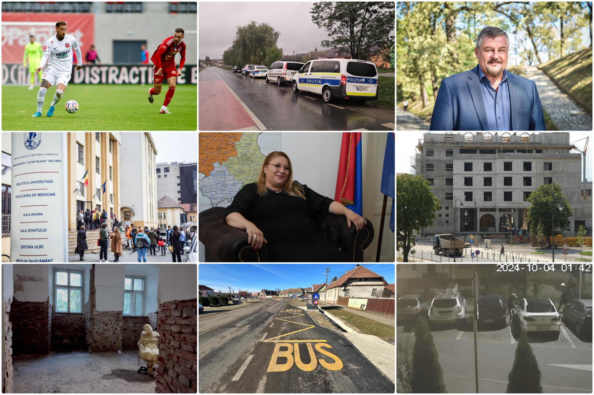 Știrile weekendului: Hoți care trag de portierele mașinilor * SCAF continuă * Hoteluri care nu s-au construit * Nou regulament la ULBS * Șoșoacă exclusă * Eșec pentru FC Hermannstadt