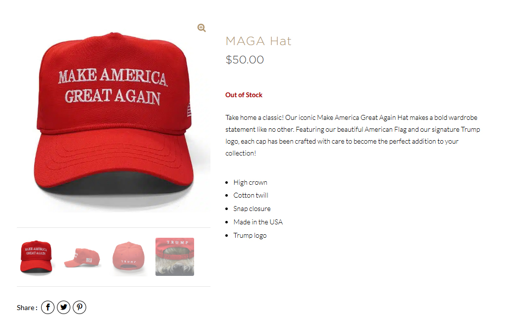 Victoria lui Trump în alegerile din SUA a dus la explozia comenzilor pentru producătorii chinezi de merchandise