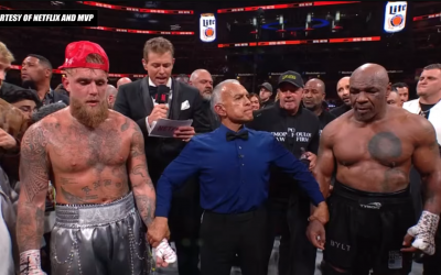 Mike Tyson a pierdut prima sa luptă profesionistă din 2005 în fața fostului vlogger Jake Paul, care este mai tânăr cu 31 de ani