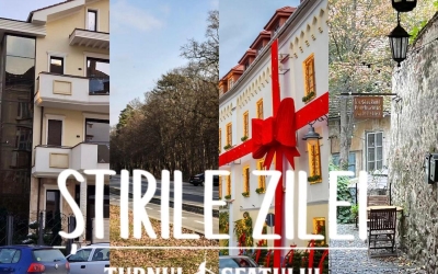 Știrile zilei, la Sibiu: Primele clădiri din centrul Sibiului împodobite de Crăciun, instanța a autorizat Primăria să demoleze vila de milioane de euro de pe Calea Dumbrăvii, contre între USR și Gheorghe Huja