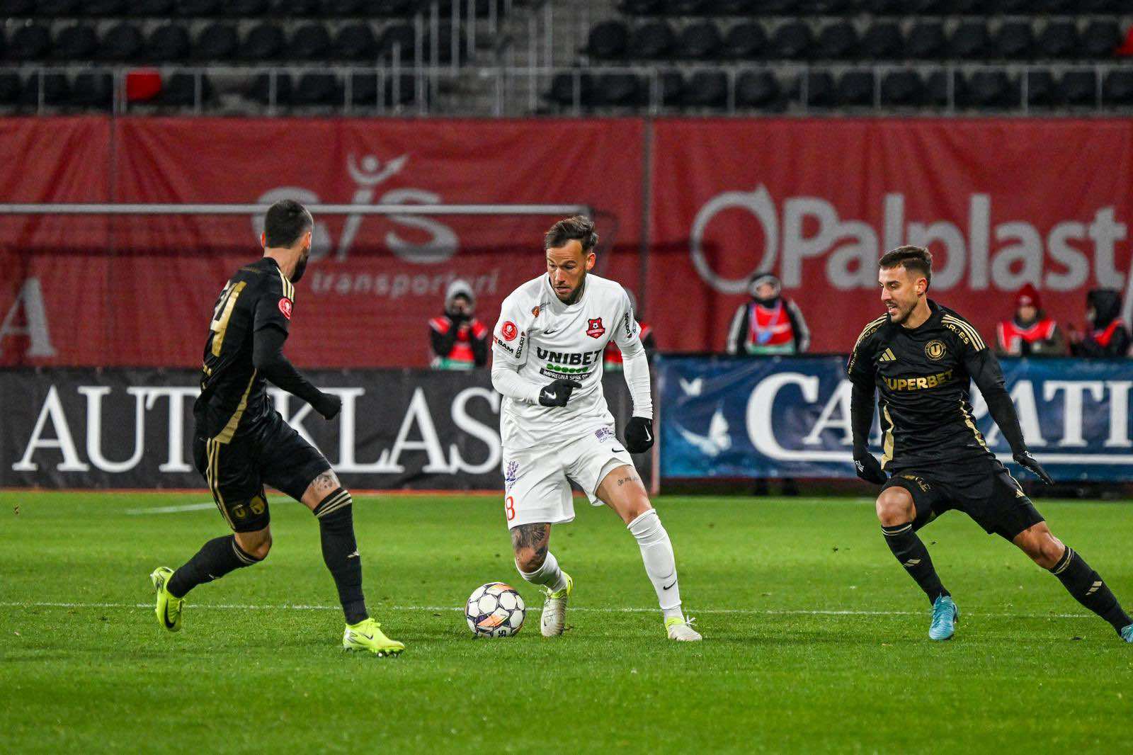 Hermannstadt bate U Cluj cu 2-1 și urcă pe penultimul loc