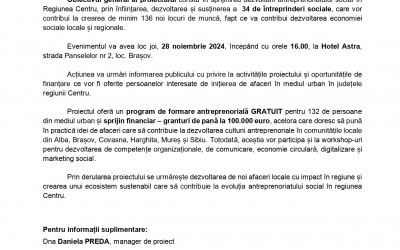 Comunicat de presă