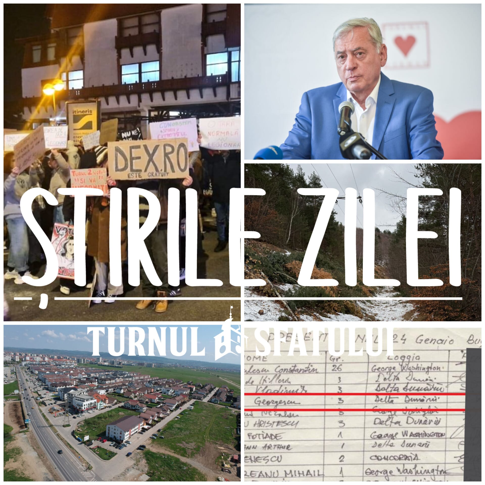 Proteste și-n Sibiu, și-n Păltiniș. Știrile zilei de marți