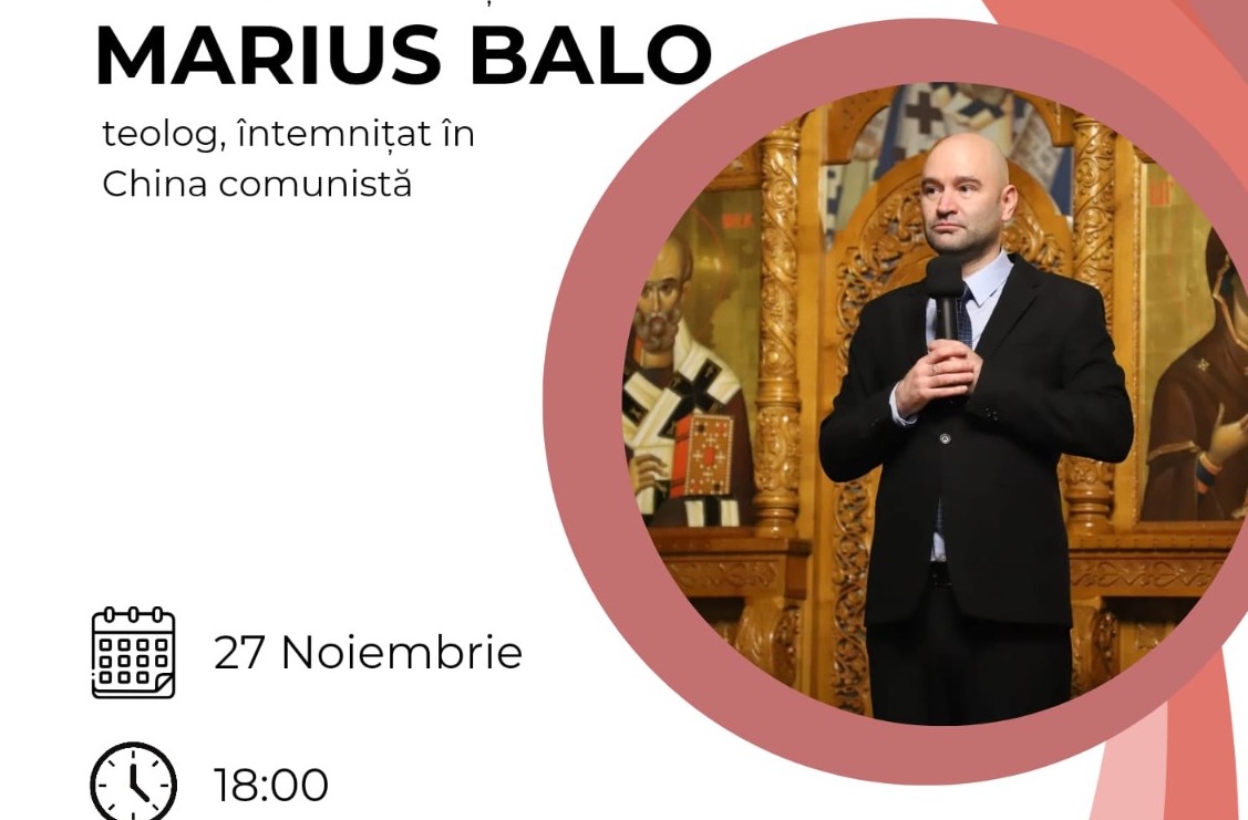 Zilele Șaguniene. Marius Balo, un teolog și profesor de engleză care a fost într-o închisoare de maximă siguranță din China, își lansează cartea de debut la Sibiu