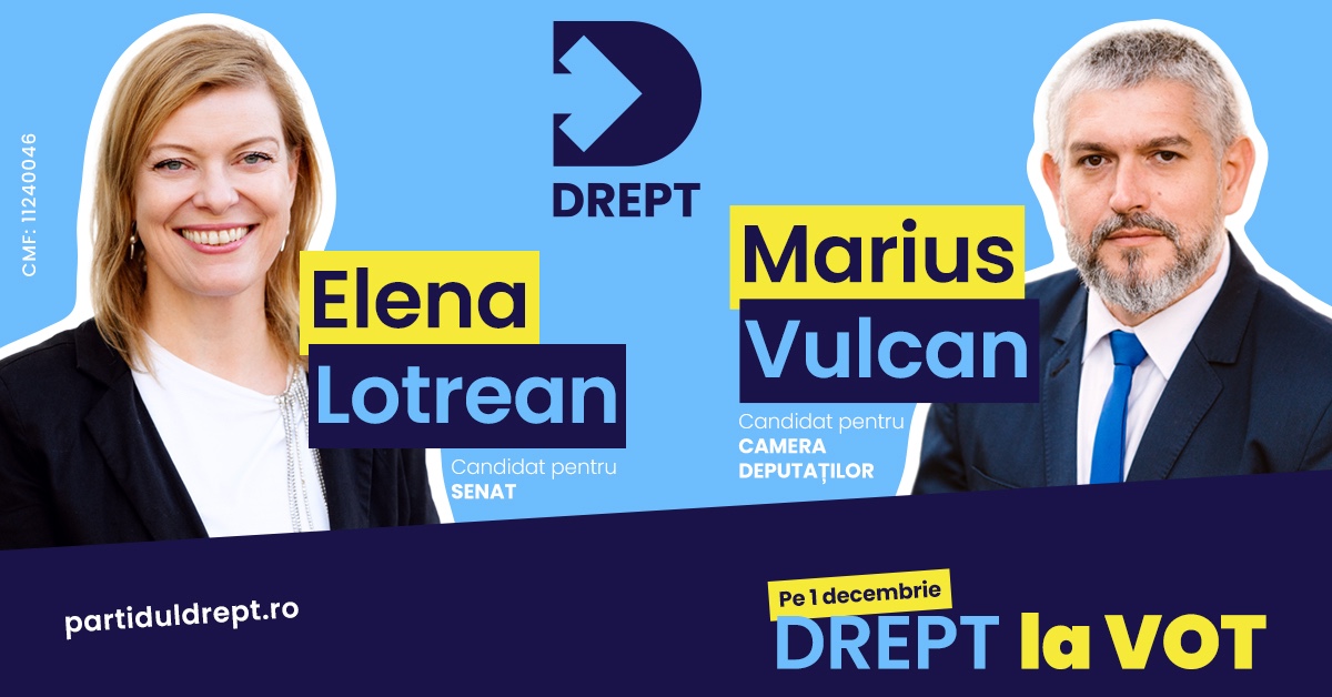 Sibienii Elena Lotrean și Marius Vulcan, candidați la Parlamentul României: „Suntem oameni liberi, verticali și purtăm respect pentru comunitatea noastră”