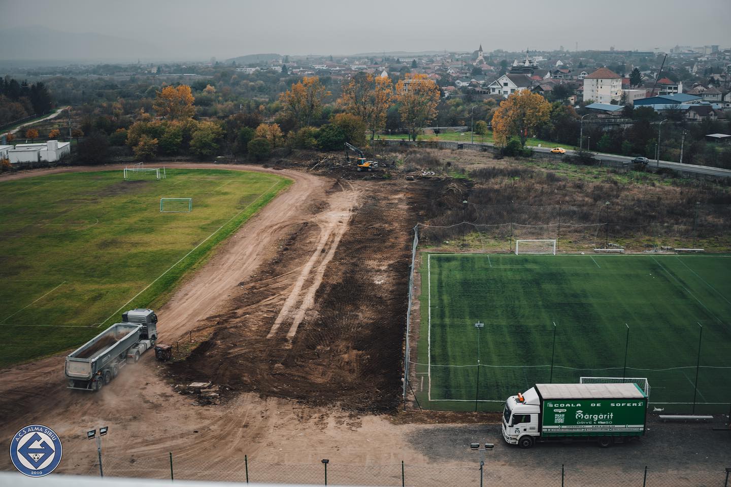 Noi imagini cu evoluția proiectului de modernizare a bazei sportive Voința